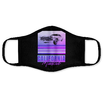 Discover California Muscle Face Masks