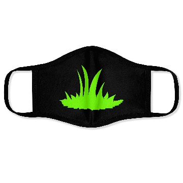 Discover Meadow Many Grasses Blades Of Grass Green Nature Face Masks