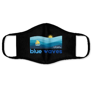 Discover Blue waves Face Masks