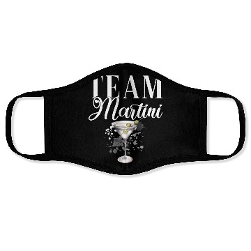 Discover Team Martini Cocktail Bartender Face Masks