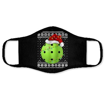Discover Pickleball Player Ugly Christmas Face Masks