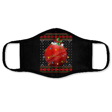 Discover Cricket Player Christmas Face Masks