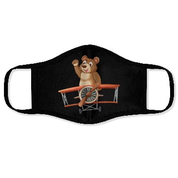 Discover Pooh train encounter Face Masks