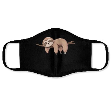 Discover Not My Problem Sloth Humor Relaxed Vibe Face Masks