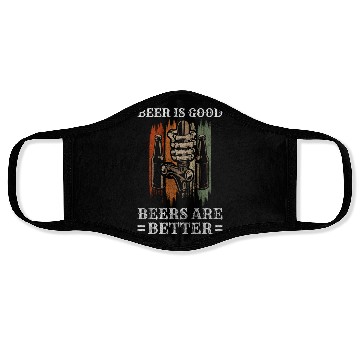 Discover Bar Hopping Getting Drunk Funny Partying Face Masks