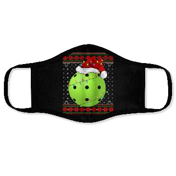 Discover Pickleball Player Christmas Face Masks