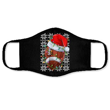 Discover American Football Christmas Lights Face Masks