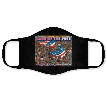 Discover Land Of The Free Face Masks