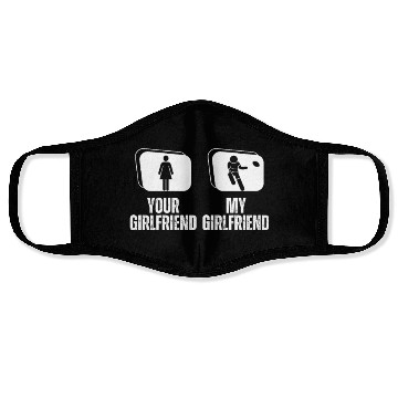 Discover Rugby Player Your Girlfriend My Girlfriend Proud Face Masks