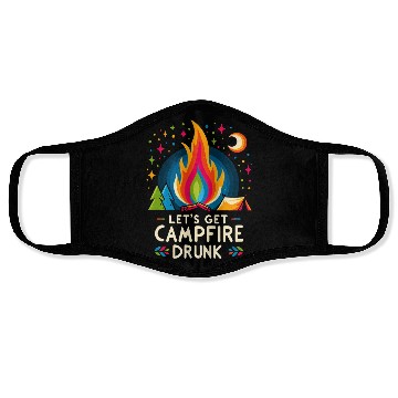 Discover Let's Get Campfire Drunk 7 Face Masks