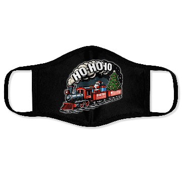 Discover Santa Train Jolly Journeys Face Masks
