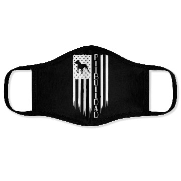 Discover Dog Dad Face Masks, Pitbull Dad, American US Flag Gi