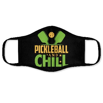 Discover Pickleball And Chill Face Masks