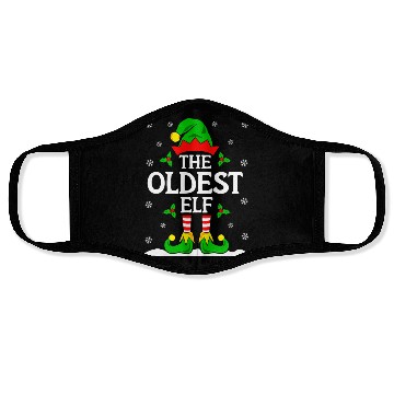 Discover The Oldest Elf Funny Christmas Face Masks