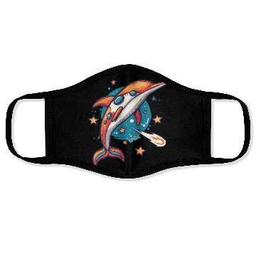 Discover Super Funky Funk Dolphin Face Masks