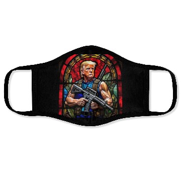 Discover Trump the Commando Face Masks