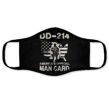 Discover DD 214 America s Official Man Card Face Masks