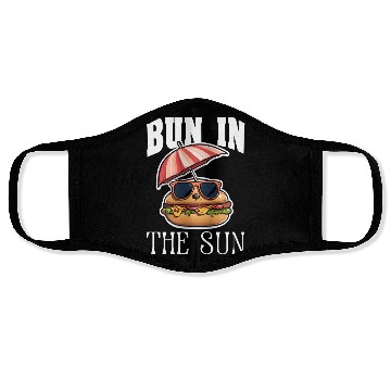 Discover BUN IN THE SUN - HOT DOG BUN LOVERS Face Masks