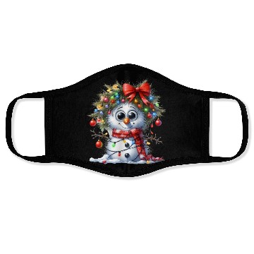 Discover Christmas Merry Christmas For Gift Snowman Face Masks