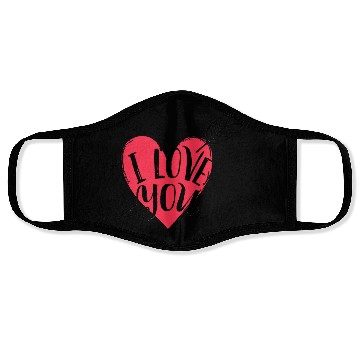 Discover I Love You Face Masks