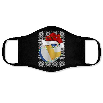 Discover Volleyball Santa Face Masks