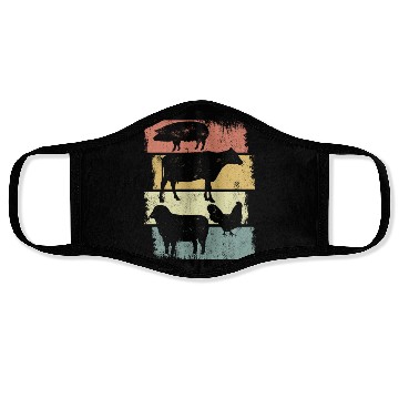 Discover Retro Farming Husbandry Face Masks