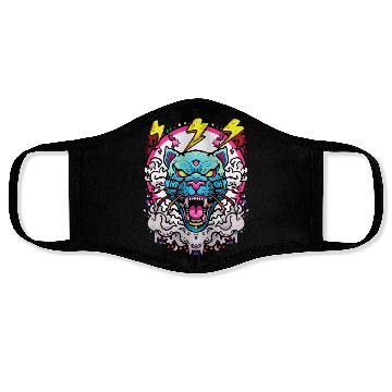 Discover Grafitti Tiger Head Face Masks