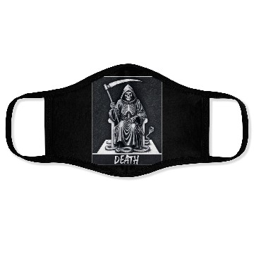 Discover Tarot card death skeleton Magic Face Masks