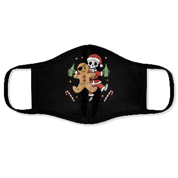 Discover Season of joy: Gingerbread Pirate & Skeleton santa Face Masks