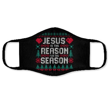 Discover Jesus is the Reason for the Season Face Masks