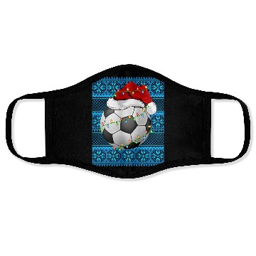 Discover Football Christmas Lights Face Masks