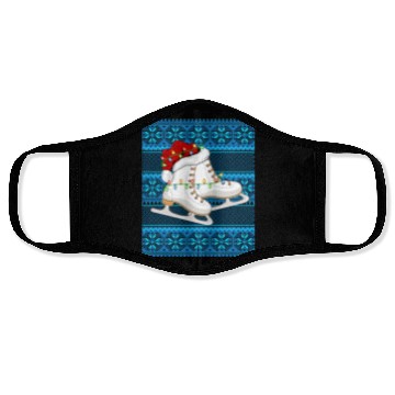 Discover Ice Skating Christmas Lights Face Masks