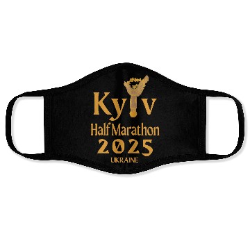 Discover Kyiv Half Marathon – 2025 – Ukraine Face Masks