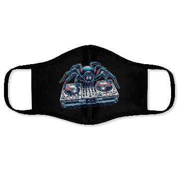 Discover DJ Spider On The Controller-creative Design Face Masks