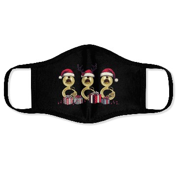 Discover Sousaphone Christmas Orchestra Brass Band Face Masks