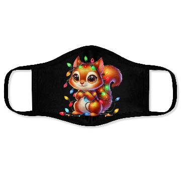 Discover FUNNY CHRISTMAS SQUIRREL Face Masks