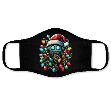 Discover Robot Robotics Christmas Hat Xmas Face Masks