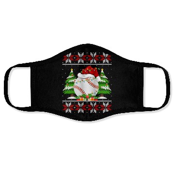 Discover Baseball Christmas Face Masks