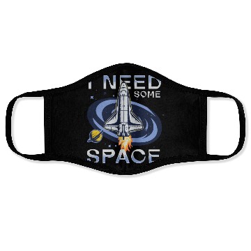 Discover I need some space Face Masks