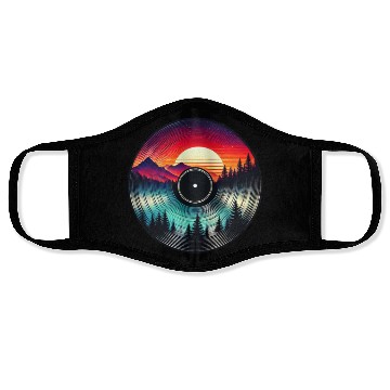Discover Sunset Vinyl Nature Inspired Retro Face Masks