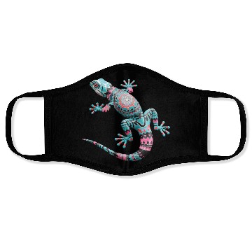 Discover Cute Chameleon for Lizard Pet Lover Face Masks