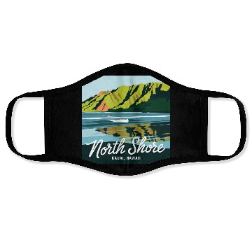 Discover North shore Kauai Face Masks