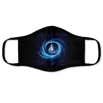 Discover Sailboat Galaxy Milky Way Space Fantasy Face Masks