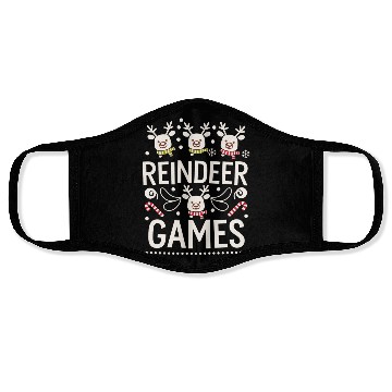 Discover Playful Holiday Reindeer Cute Face Masks