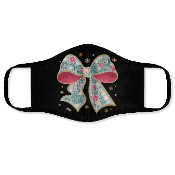 Discover Bow Christmas, Merry Christmas Face Masks