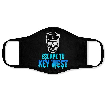 Discover Florida Sailing FLYING TO KEY-WEST Sunshine-State Face Masks