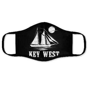 Discover KEY-WEST FLORIDA Sailing Sunshine-State West Keys Face Masks