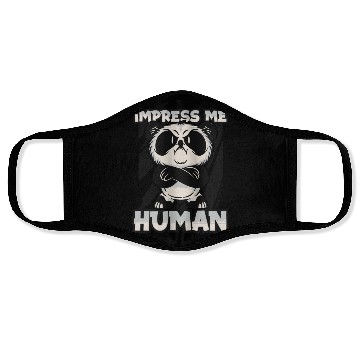 Discover Impress Me Human Panda Bear Friend Giant Panda Face Masks