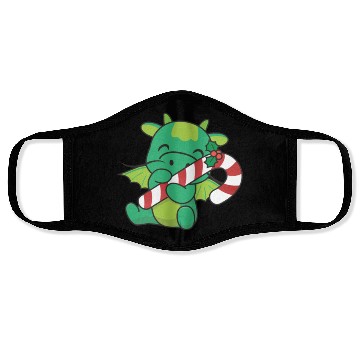 Discover Dragon Christmas Candy Cane Cute Dragon Face Masks
