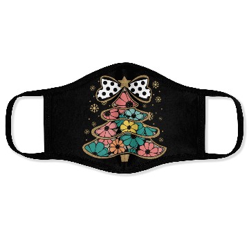 Discover Tree Christmas, Christmas Vintage Face Masks